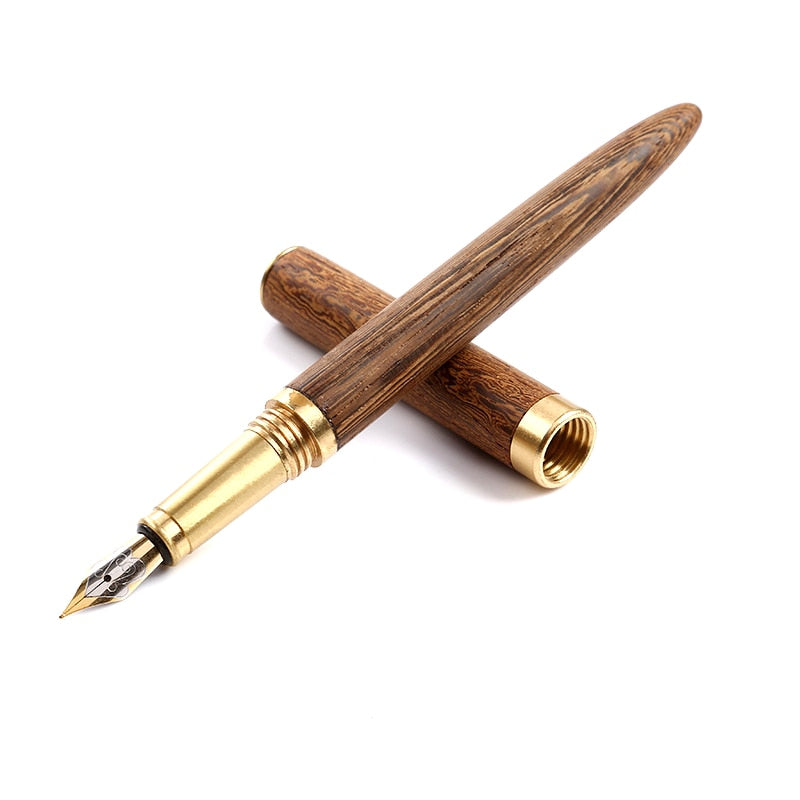 The Hemmingway | Exquisite Handcrafted Wood and Brass Fountain Pen