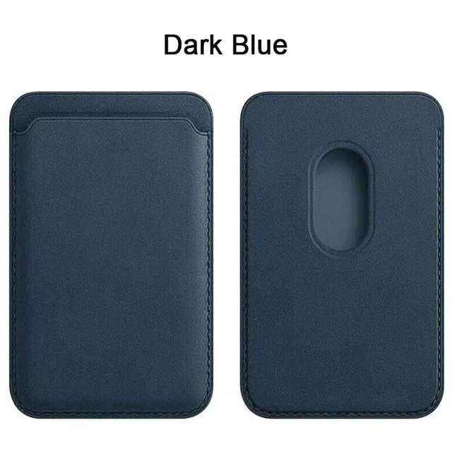 Magnetic Leather iPhone Wallet Case