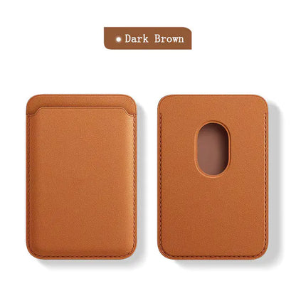 Magnetic Leather iPhone Wallet Case