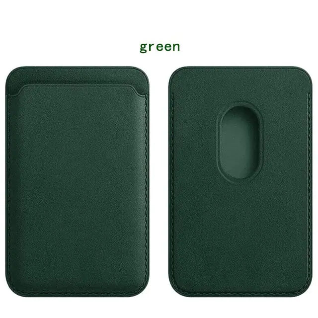Magnetic Leather iPhone Wallet Case
