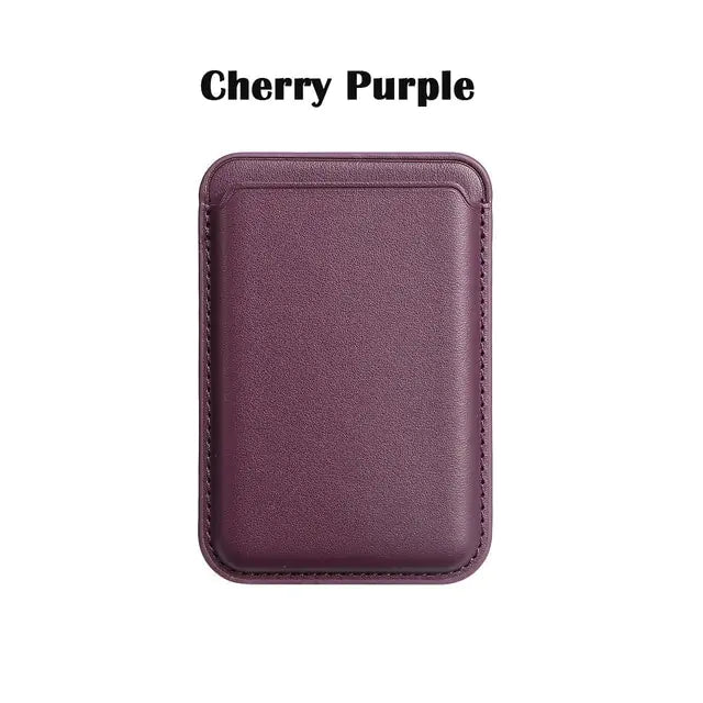 Magnetic Leather iPhone Wallet Case