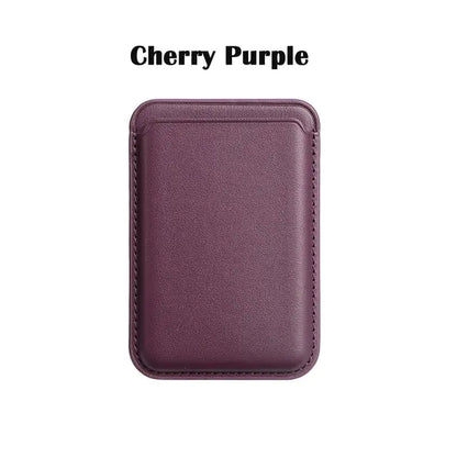 Magnetic Leather iPhone Wallet Case