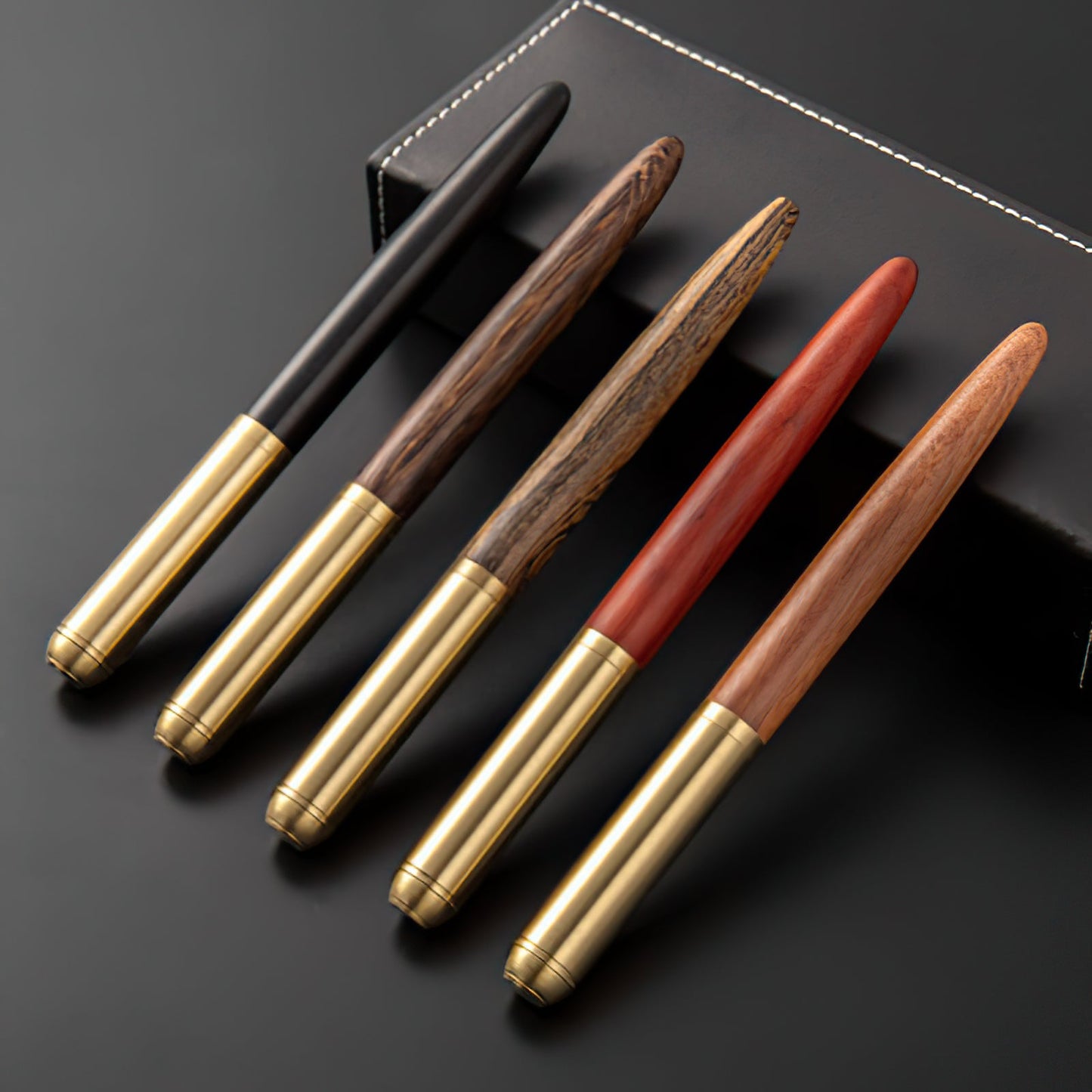 The Hemmingway | Exquisite Handcrafted Wood and Brass Fountain Pen