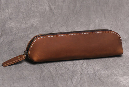 Sleek Paavo Leather Pen & Makeup Pouch – Elevate Your Essentials!