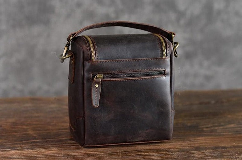 Chelsea | Chic Small Leather Camera Bag - Stylish Lens Case for Photography Lovers