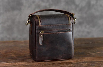 Chelsea | Chic Small Leather Camera Bag - Stylish Lens Case for Photography Lovers