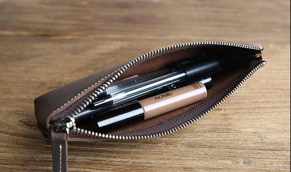 The Prospect | Artisan Leather Pencil Case & Versatile Makeup Bag