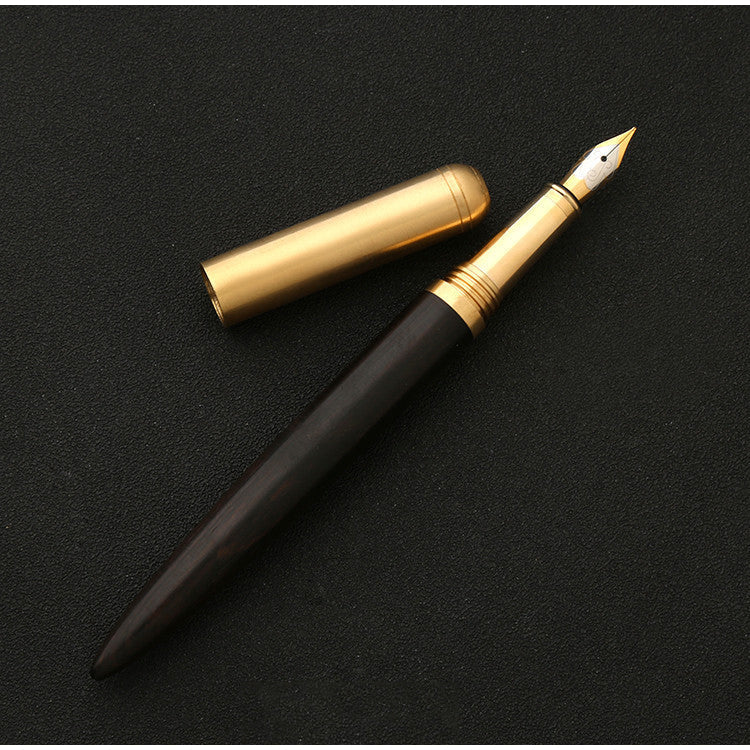 The Hemmingway | Exquisite Handcrafted Wood and Brass Fountain Pen