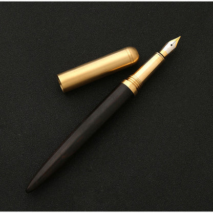 The Hemmingway | Exquisite Handcrafted Wood and Brass Fountain Pen