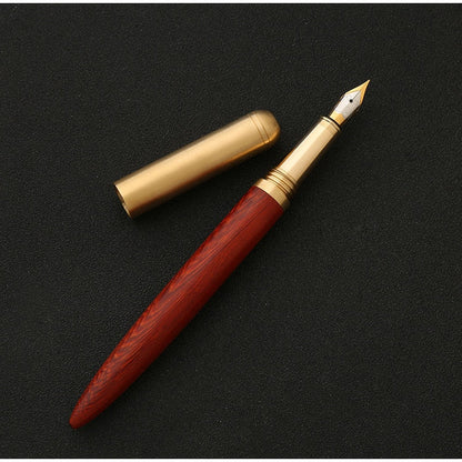 The Hemmingway | Exquisite Handcrafted Wood and Brass Fountain Pen