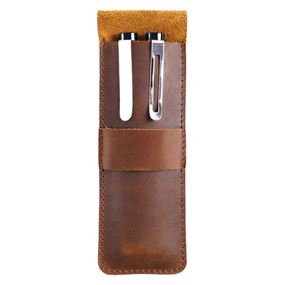 Exquisite Handmade Leather Fountain Pen Holder by Paiman - Elevate Your Writing Experience
