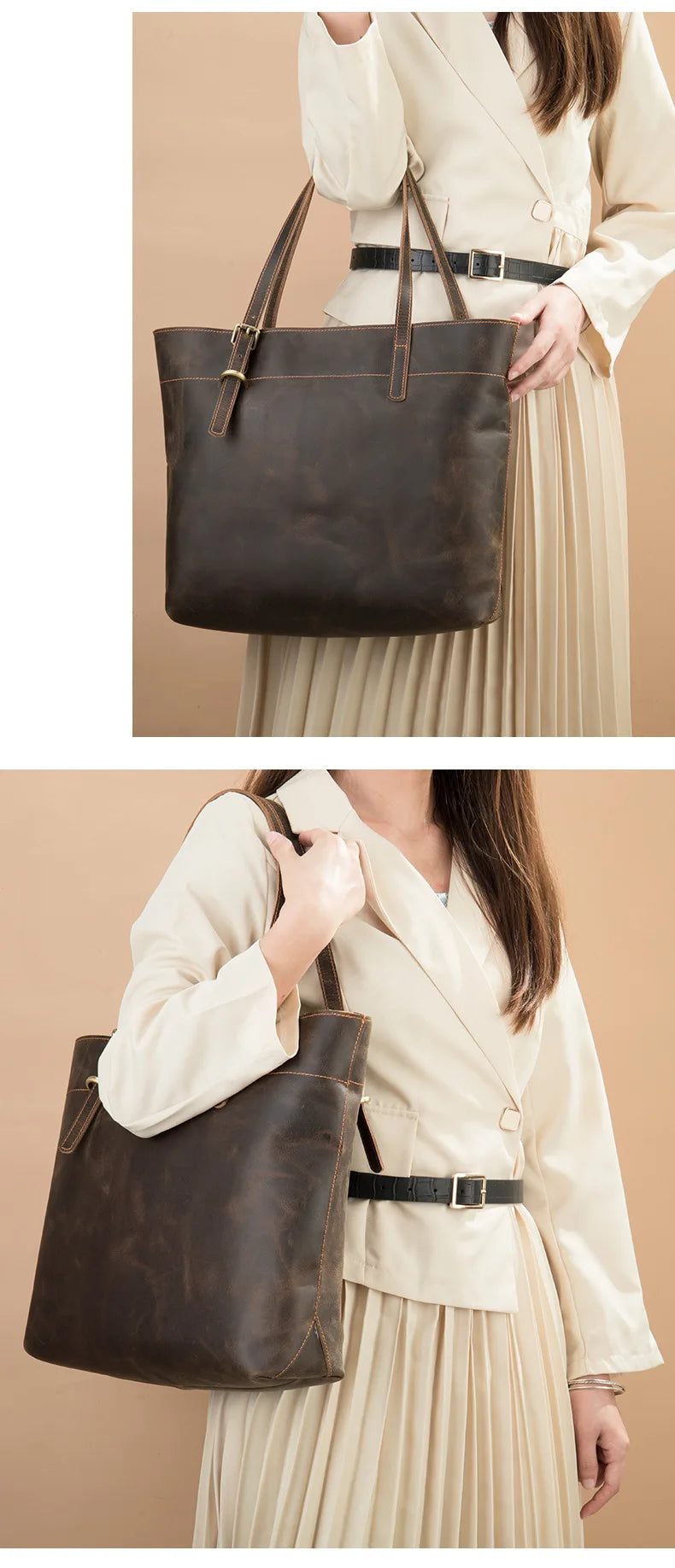 The Herschel | Stylish Handcrafted Leather Tote Bag