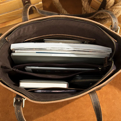 The Herschel | Stylish Handcrafted Leather Tote Bag