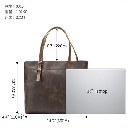 The Herschel | Stylish Handcrafted Leather Tote Bag