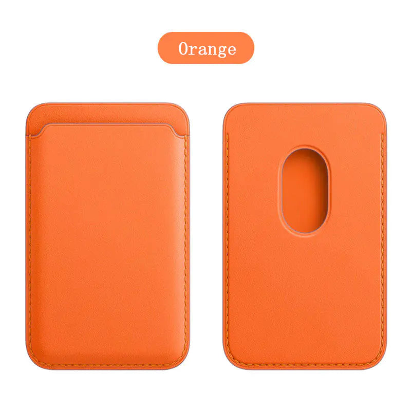 Magnetic Leather iPhone Wallet Case