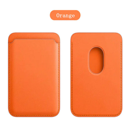 Magnetic Leather iPhone Wallet Case