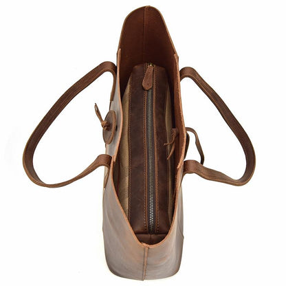 Elevate Your Style with the Tribeca Handcrafted Leather Tote Bag