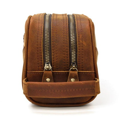 Luxurious Nomad Leather Toiletry Bag | Travel in Style with Genuine Leather Essentials