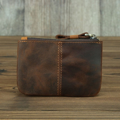 Elevate Your Style with the Cedar | Handcrafted Leather Coin Purse Featuring a Secure Zipper