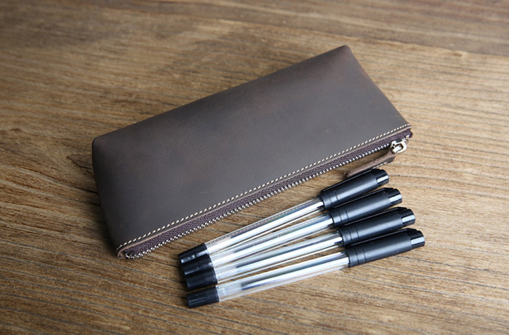 The Prospect | Artisan Leather Pencil Case & Versatile Makeup Bag