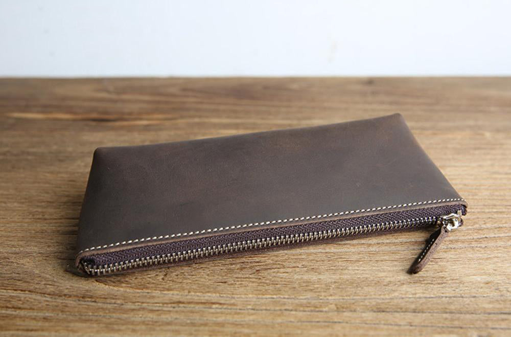 The Prospect | Artisan Leather Pencil Case & Versatile Makeup Bag