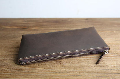 The Prospect | Artisan Leather Pencil Case & Versatile Makeup Bag