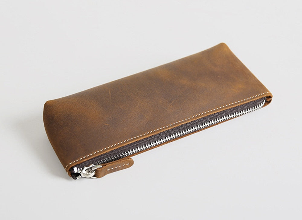 The Prospect | Artisan Leather Pencil Case & Versatile Makeup Bag