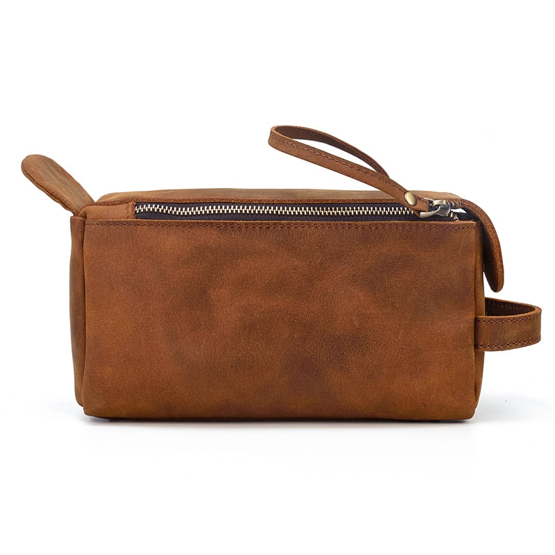 Luxurious Handmade Leather Dopp Kit | Stylish Toiletry Organizer