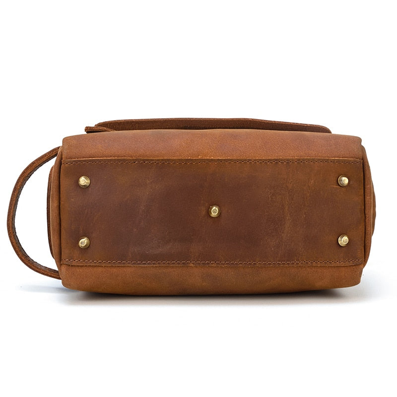 Luxurious Handmade Leather Dopp Kit | Stylish Toiletry Organizer
