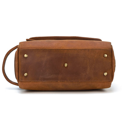 Luxurious Handmade Leather Dopp Kit | Stylish Toiletry Organizer