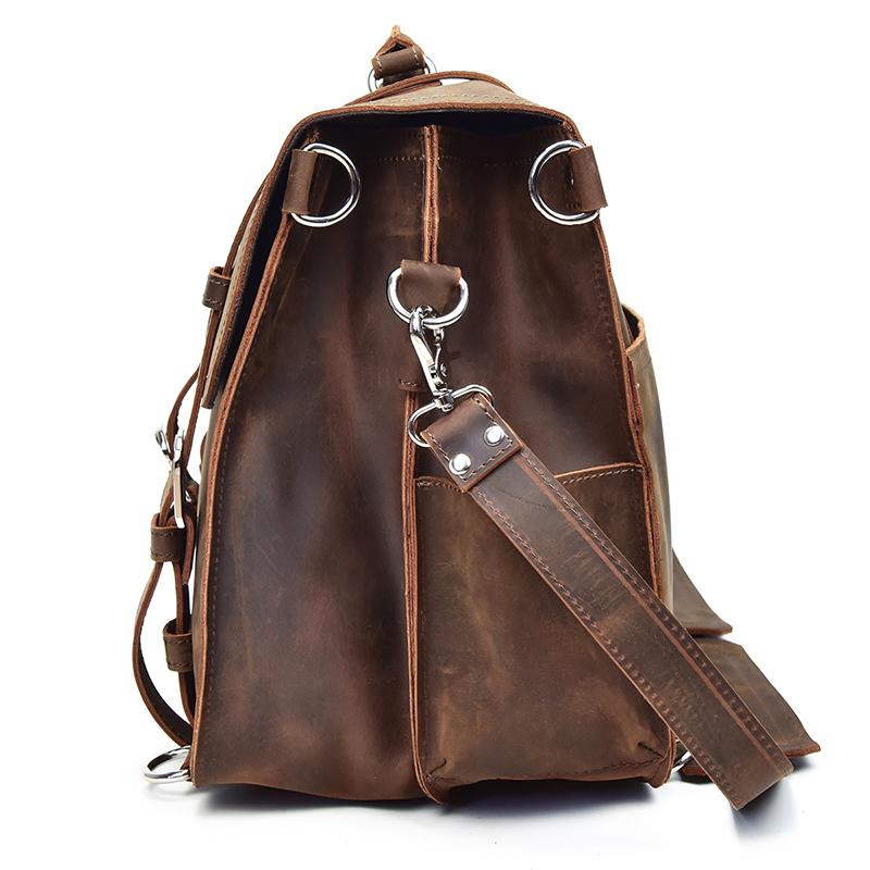 Greenwich Vintage Leather Messenger Bag | Spacious & Stylish Travel Companion