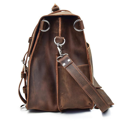 Greenwich Vintage Leather Messenger Bag | Spacious & Stylish Travel Companion