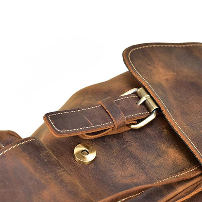 Chic Vintage Leather Harlem Backpack - Timeless Style for Every Adventure