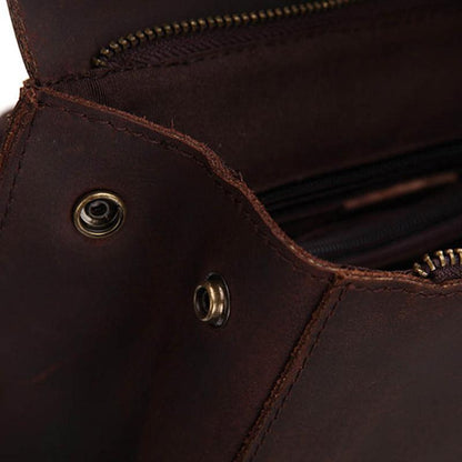 Glen Vintage Leather Travel Backpack - Timeless Style for Your Adventures!