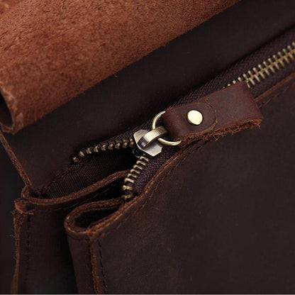Glen Vintage Leather Travel Backpack - Timeless Style for Your Adventures!
