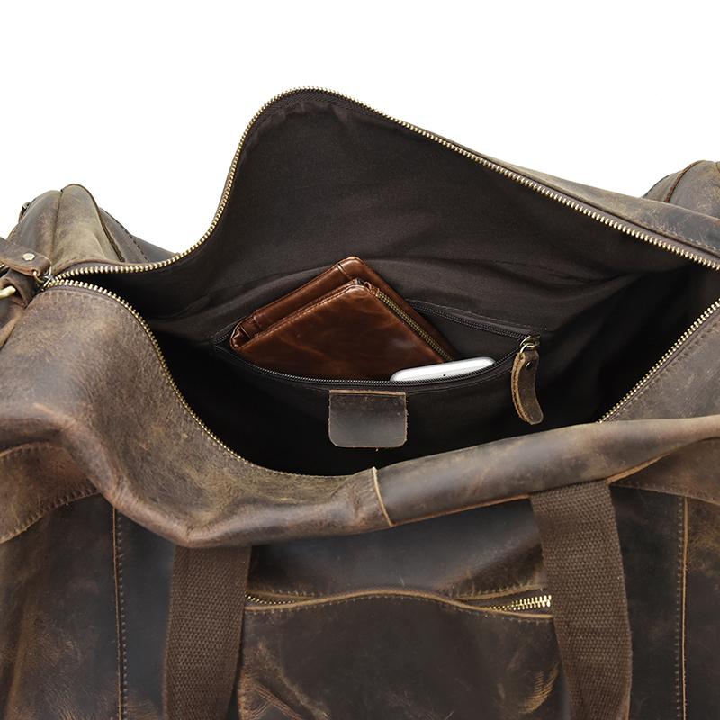 Clinton Luxury Leather Duffle Bag | Spacious Weekender Essential