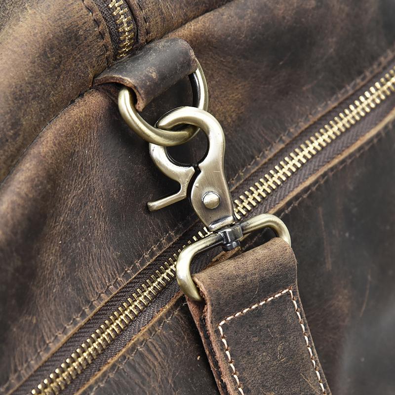 Clinton Luxury Leather Duffle Bag | Spacious Weekender Essential