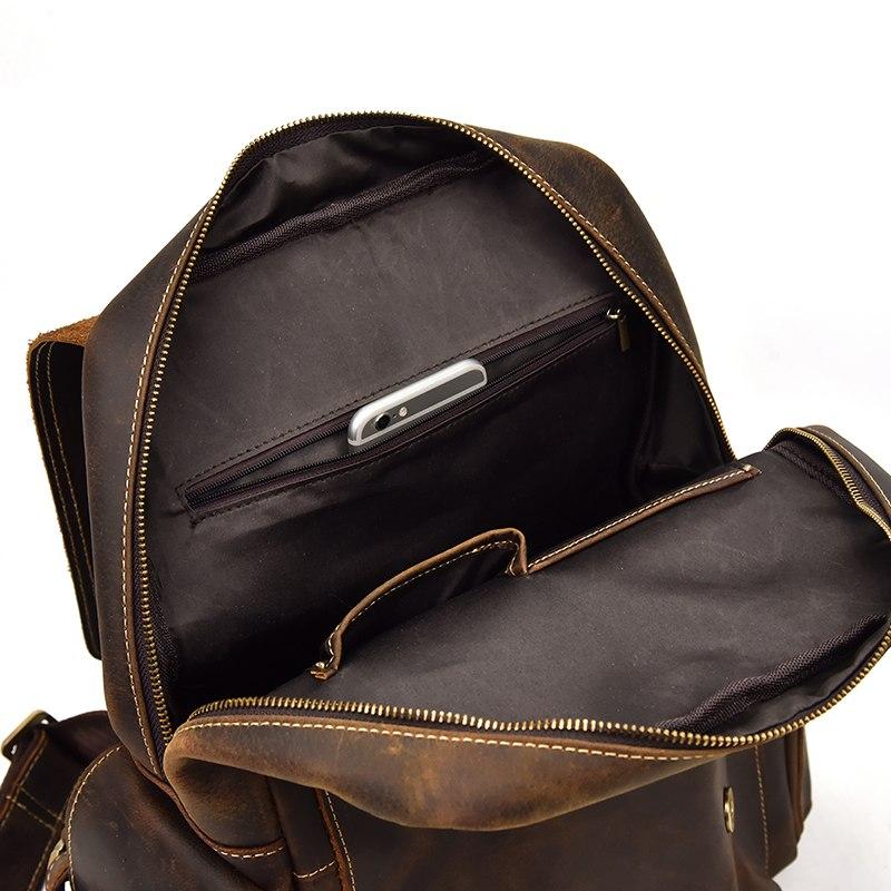 Chic Fulton Handcrafted Leather Backpack
