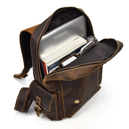 Chic Fulton Handcrafted Leather Backpack
