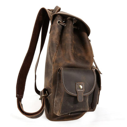Thompson Mini Leather Backpack | Artisanal Handmade Genuine Leather Design