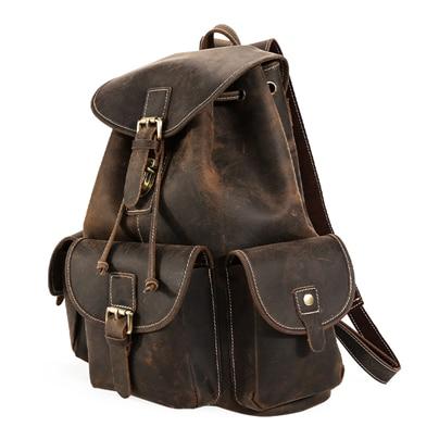 Thompson Mini Leather Backpack | Artisanal Handmade Genuine Leather Design