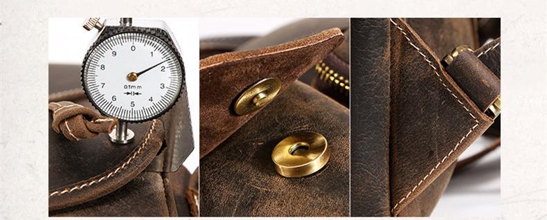 Thompson Mini Leather Backpack | Artisanal Handmade Genuine Leather Design