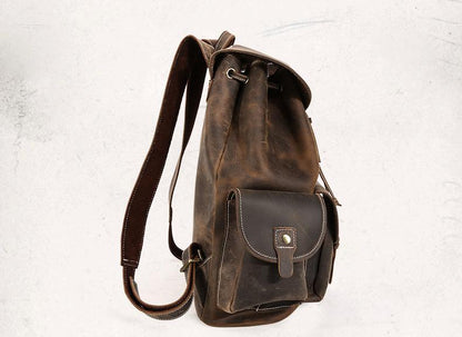 Thompson Mini Leather Backpack | Artisanal Handmade Genuine Leather Design