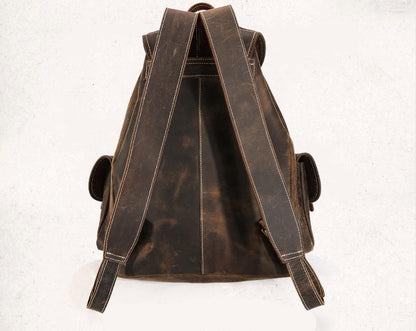 Thompson Mini Leather Backpack | Artisanal Handmade Genuine Leather Design
