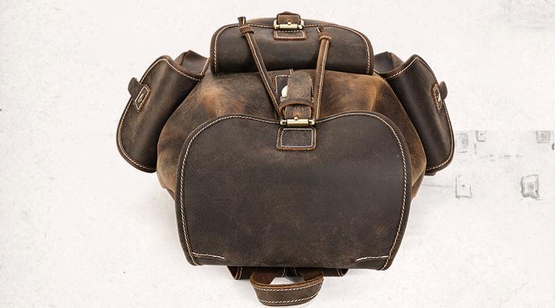 Thompson Mini Leather Backpack | Artisanal Handmade Genuine Leather Design