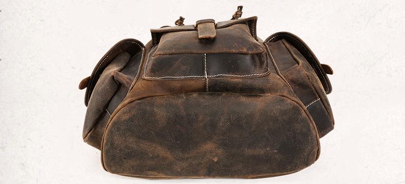 Thompson Mini Leather Backpack | Artisanal Handmade Genuine Leather Design