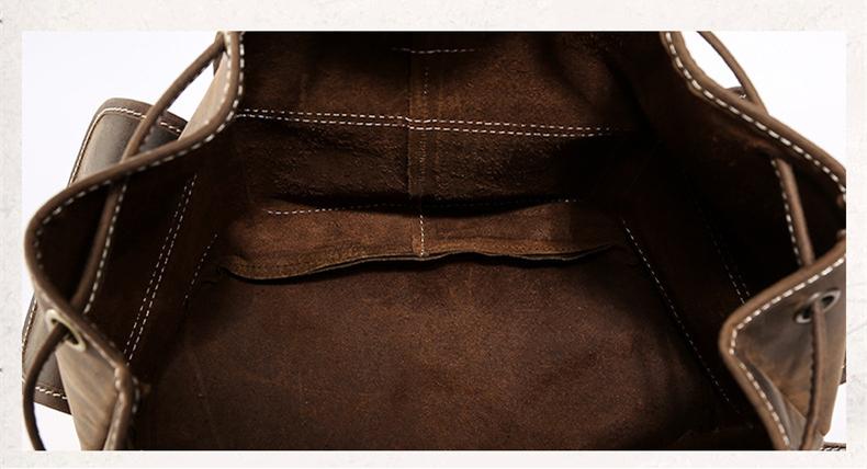 Thompson Mini Leather Backpack | Artisanal Handmade Genuine Leather Design