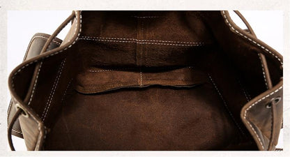 Thompson Mini Leather Backpack | Artisanal Handmade Genuine Leather Design