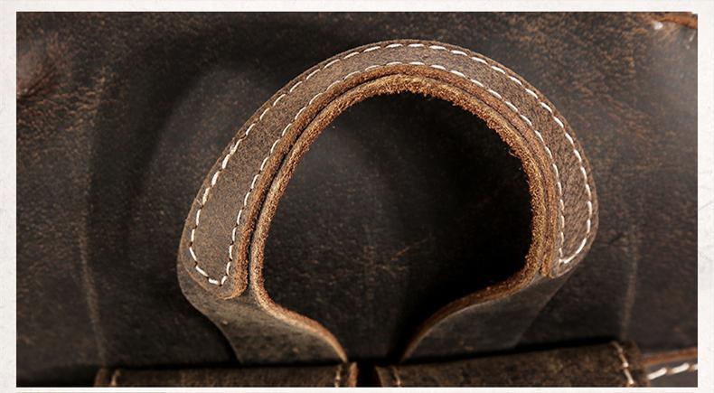 Thompson Mini Leather Backpack | Artisanal Handmade Genuine Leather Design