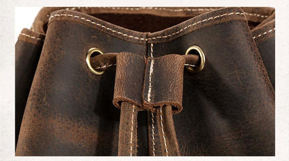 Thompson Mini Leather Backpack | Artisanal Handmade Genuine Leather Design